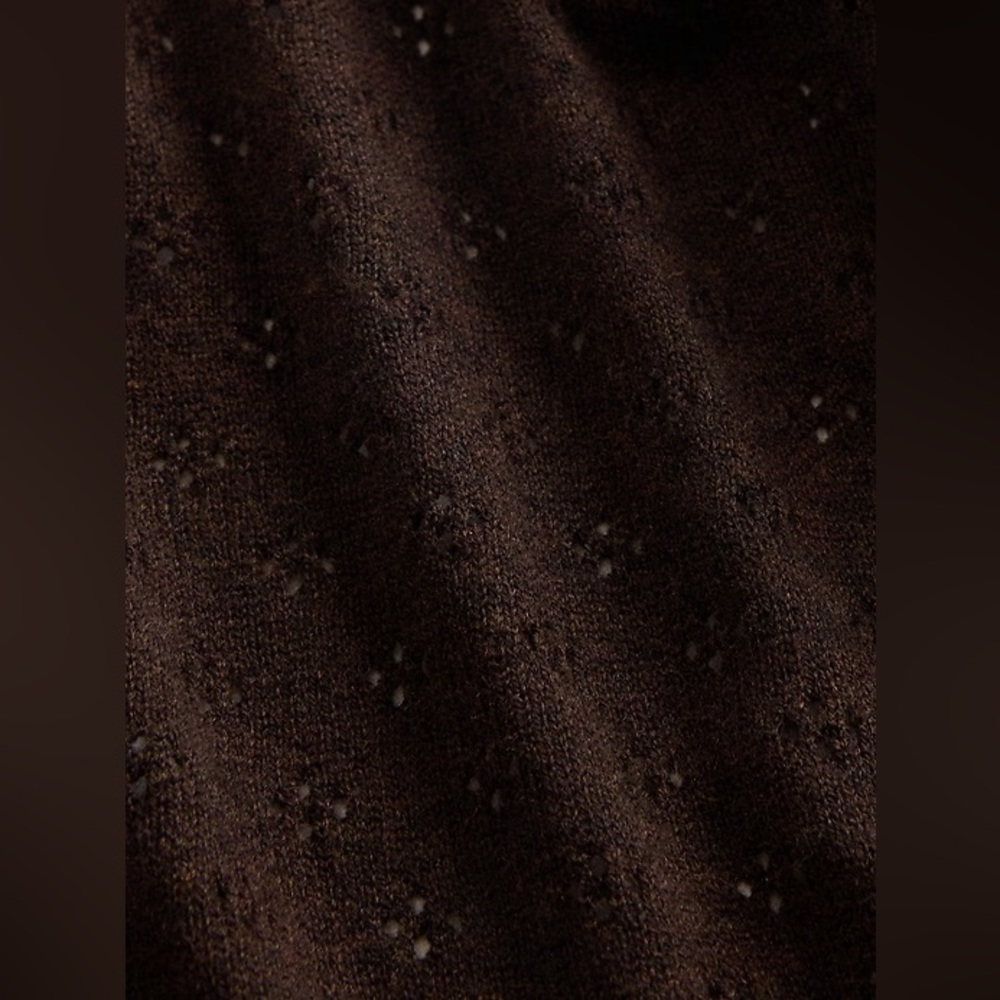 Oversized Pointelle Turtleneck - Picture 2 of 2